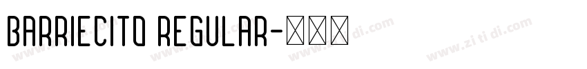 barriecito regular字体转换